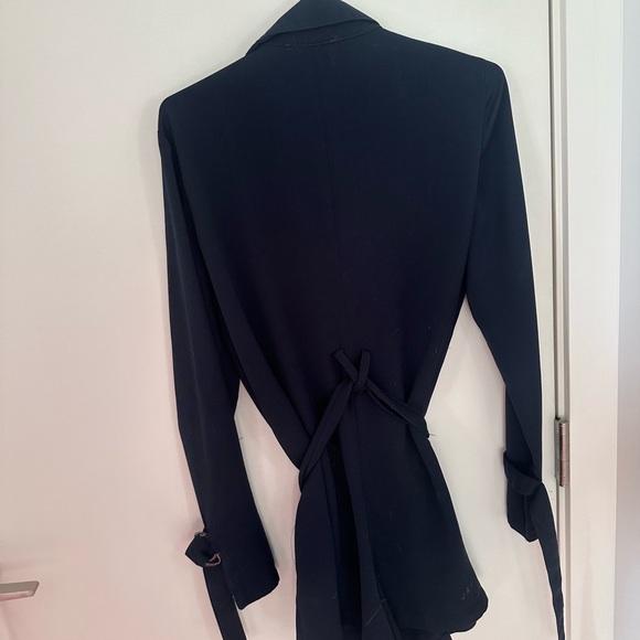 Navy blazer romper  with tie - Picture 3 of 3